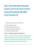 TDLR &ndash; Water Well Driller Examination &NewLine;Questions and Correct Answers &lpar;Verified &NewLine;Answers&rpar; Plus Rationale 2027 Q&A&vert; &NewLine;Instant Download Pdf