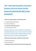 TDLR &ndash; Boiler Operating Engineer Examination &NewLine;Questions and Correct Answers &lpar;Verified &NewLine;Answers&rpar; Plus Rationale 2027 Q&A&vert; Instant &NewLine;Download Pdf