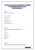  CLA  MSSC TEST&vert;ACTUAL QUESTIONS & VERIFIED ANSWERS&vert;BRAND NEW 2026-2027 UPDATE&vert;GRADED A&plus;