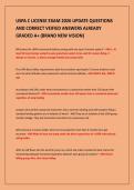 USPA C LICENSE EXAM 2026 UPDATE QUESTIONS&NewLine;AND CORRECT VEIFIED ANSWERS ALREADY&NewLine;GRADED A&plus; &lpar;BRAND NEW VISION&rpar;