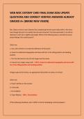 WEB WOC OSTOMY CARE FINAL EXAM 2026 UPDATE&NewLine;QUESTIONS AND CORRECT VERIFIED ANSWERS ALREADY&NewLine;GRADED A&plus; &lpar;BRAND NEW VISION&rpar;
