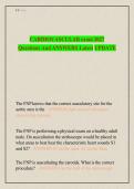 CARDIOVASCULAR exam 2027 &NewLine;Questions And ANSWERS Latest UPDATE