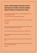 QUALYS VMDR TRAINING EXAM 2026 UPDATE&NewLine;QUESTIONS AND CORRECT VERIFIED ANSWERS&NewLine;ALREADY GRADED A&plus; &lpar;BRAND NEW VISION&rpar;
