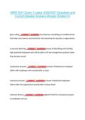 HRIR 3021 Exam 3 Latest 2026&sol;2027 Questions and &NewLine;Correct Detailed Answers Already Graded A&plus;