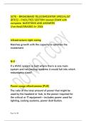 SCTE - BROADBAND TELECOMCENTER SPECIALIST &NewLine;&lpar;BTCS&rpar; - FACILITIES SECTION newest EXAM with &NewLine;complete QUESTIONS AND ANSWERS &NewLine;&sol;&sol;verified&sol;&sol;GRADED A&plus; 2026
