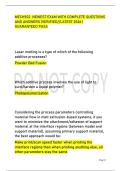 MECH502 NEWEST EXAM WITH COMPLETE QUESTIONS &NewLine;AND ANSWERS &vert;VERIFIED&sol;&sol;LATEST 2026 &vert; &NewLine;GUARANTEED PASS