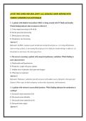 LATEST MED SURGE HESI REAL EXAM 1 & 2 2026&sol;2027 EXAM VERIFIED WITH &NewLine;CORRECT ANSWERS PLUS RATIONALES