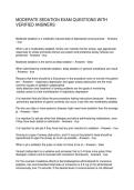 MODERATE SEDATION EXAM QUESTIONS WITH VERIFIED ANSWERS