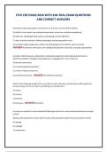 FTCE ESE EXAM 2026 WITH 100 REAL EXAM QUESTIONS&NewLine;AND CORRECT ANSWERS