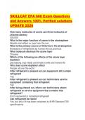 SKILLCAT EPA 608 Exam Questions and Answers 100&percnt; Verified solutions UPDATE 2026