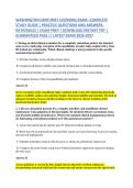 WASHINGTON DENTURIST LICENSING EXAM &ndash;COMPLETE &NewLine;STUDY GUIDE &vert; PRACTICE QUESTIONS AND ANSWERS&NewLine;RATIONALES &vert; EXAM PREP &vert; DOWNLOAD INSTANT PDF &vert; &NewLine;GUARANTEED PASS &vert;&vert; LATEST EXAM 2026-2027 
