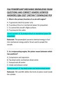 FAA Powerplant Mechanic Knowledge Exam Questions and Correct Answers
