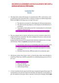 HESI Leadership & Management Review 2026&colon;  Questions & Answers&NewLine;&NewLine;