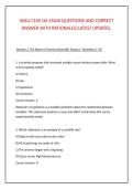 WGU C165 OA EXAM QUESTIONS AND CORRECT &NewLine;ANSWER WITH RATIONALES&vert;LATEST UPDATES