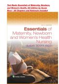 Test Bank&colon; Essentials of Maternity&comma; Newborn&comma; and Women&rsquo;s Health&comma; 6th Edition by Susan Ricci - ISBN&colon; 9781975236328 - All Chapters and Rationals Included 