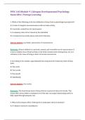 PSYC 140 Module 9 &ndash; Portage Lifespan Psychology &lpar;2026&sol;2027&rpar; Q&A &vert; A&plus; Guarantee