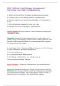 PSYC 140 Lifespan Developmental Psychology Modules 1&ndash;9 &plus; Final Exam Bundle &vert; Portage