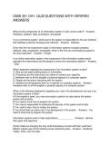 CMIS 351 CH1 QUIZ QUESTIONS WITH VERIFIED ANSWERS