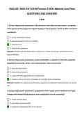 2026&sol;2027 HESI EXIT EXAM Version 2 NGN &sol; Maternity and Peds QUESTIONS AND ANSWERS