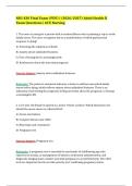 GCU NSG 430 Adult Health Nursing II Exams 1&ndash;4 &plus; Final Exam Bundle &vert; Q&A