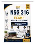 GCU NSG 316 Exam 1 &ndash; Health Assessment &lpar;2026&sol;2027&rpar; Q&A &vert; A&plus; Guarantee