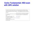 Evolve Fundamentals HESI