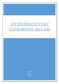 ATI INFORMATICS TEST GUIDE REVIEW Q&A 2026