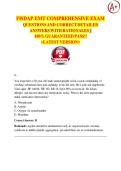 FISDAP EMT COMPREHENSIVE EXAM QUESTIONS AND CORRECT DETAILED  ANSWERS WITH RATIONALES &vert;&vert;  100&percnt; GUARANTEED PASS&excl;&excl;  <LATEST VERSION>
