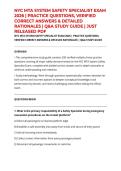 NYC MTA SYSTEM SAFETY SPECIALIST EXAM 2026 &vert; PRACTICE QUESTIONS&comma; VERIFIED CORRECT ANSWERS & DETAILED RATIONALES &vert; Q&A STUDY GUIDE &vert; JUST RELEASED PDF
