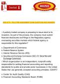 WGU D774 Intro to Business Accounting &ndash; PA Pre-Assessment Exam Questions and Answers &ndash; Practice Questions with Answers