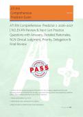 ATI RN Comprehensive  Predictor 2  2026&ndash;2027 &NewLine;&vert; NCLEX-RN Review & Next Gen Practice &NewLine;Questions with Answers&comma; Detailed Rationales&comma; &NewLine;NGN Clinical Judgment&comma; Priority&comma; Delegation & &NewLine;Final Review &NewLine; 