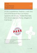 ATI RN Comprehensive  Predictor 4  2026&ndash;2027 &NewLine;&vert; NCLEX-RN Review & Next Gen Practice &NewLine;Questions with Answers&comma; Detailed Rationales&comma; &NewLine;NGN Clinical Judgment&comma; Priority&comma; Delegation & &NewLine;Final Review 
