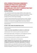 MTA CONDUCTOR EXAM 2026&sol;2027 &vert; COMPLETE PRACTICE QUESTIONS&comma; CORRECT ANSWERS & DETAILED RATIONALES &vert; MTA NYCT CONDUCTOR TEST PREP &vert; JUST RELEASED PDF