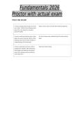Fundamentals 2026 Proctor with actual exam