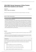 WGU D565 Cultural Awareness & Ethics Practice Mock Exam Questions and Answers
