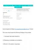 RN PEDIATRICS EXAM A AND B 2023 PACKAGE 