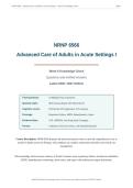 NRNP 6566 ADVANCED CARE ADULTS ACUTE SETTINGS I WEEK 6 KNOWLEDGE CHECK 2026&sol;2027 &vert; Questions & Verified Answers &vert; Latest Update &vert; Pass Guaranteed - A&plus; Graded&NewLine;&NewLine;