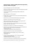 WGS FINAL 2026&sol;2027 &vert; WOMEN'S & GENDER STUDIES STUDY GUIDE&comma; PRACTICE QUESTIONS&comma; ANSWERS & EXAM REVIEW