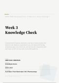 NRNP 6566 ADVANCED CARE ADULTS ACUTE SETTINGS I WEEK 3 KNOWLEDGE CHECK 2026&sol;2027 &vert; Questions & Verified Answers &vert; Latest Update &vert; Pass Guaranteed - A&plus; Graded&NewLine;&NewLine;