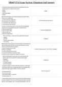 NR667 CEA Exam- Section 2 Questions And Answers