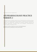 ATI PHARMACOLOGY PRACTICE VERSION 3 2026&sol;2027 &vert; Latest Questions & Answers with Rationales &vert; Pass Guaranteed - A&plus; Graded&NewLine;&NewLine;