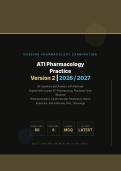 ATI PHARMACOLOGY PRACTICE VERSION 2 2026&sol;2027 &vert; Latest Questions & Answers with Rationales &vert; Pass Guaranteed - A&plus; Graded&NewLine;&NewLine;