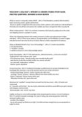 WGS EXAM 1 2026&sol;2027 &vert; WOMEN'S & GENDER STUDIES STUDY GUIDE&comma; PRACTICE QUESTIONS&comma; ANSWERS & EXAM REVIEW