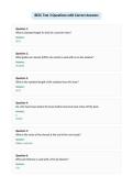 BECC Test 3 Questions with Correct Answers