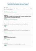 BECC MOD 1 Exam Questions with Correct Answers