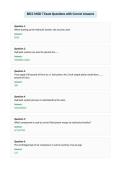 BECC MOD 7 Exam Questions with Correct Answers