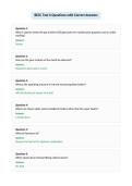 BECC Test 6 Questions with Correct Answers