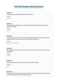 BECC Mod 4 Questions with Correct Answers