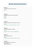 BECC-TEST 1 Questions with Correct Answers