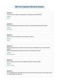 BECC Test 5 Questions with Correct Answers